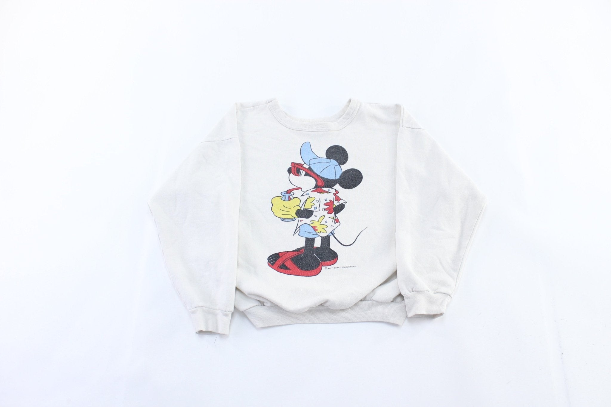 90's Mickey Mouse Vacation Graphic Sweatshirt - ThriftedThreads.com