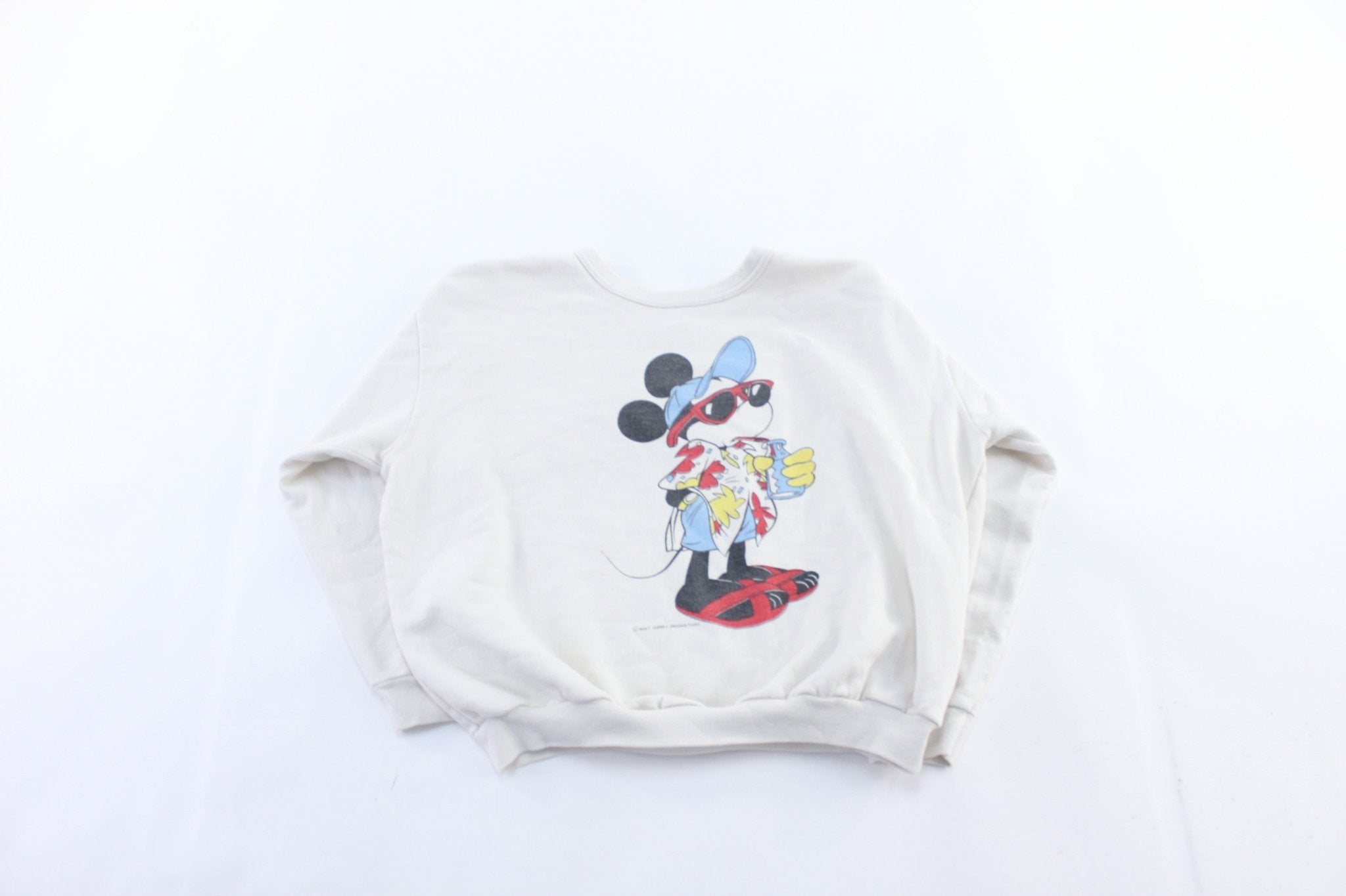 90's Mickey Mouse Vacation Graphic Sweatshirt - ThriftedThreads.com