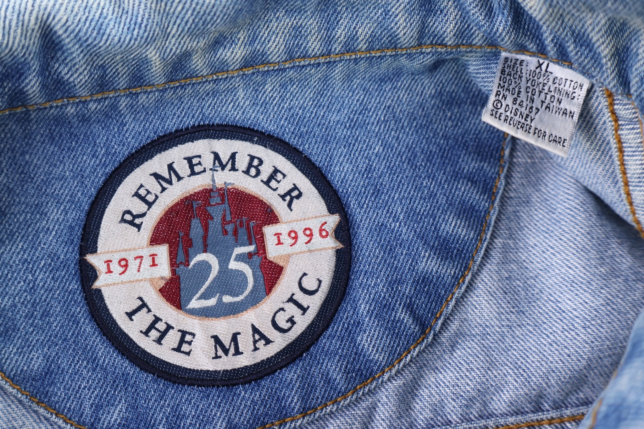 90's Mickey Mouse World Reunion Denim Jacket - Jacket - Thrifted Threads