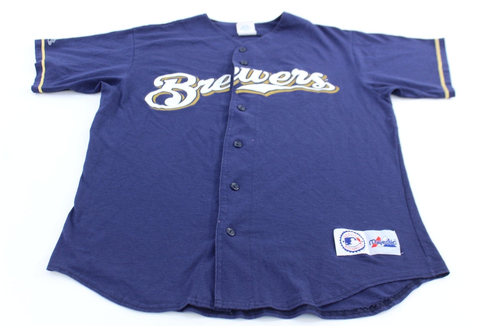 90's Milwaukee Brewers Majestic Baseball Jersey - ThriftedThreads.com