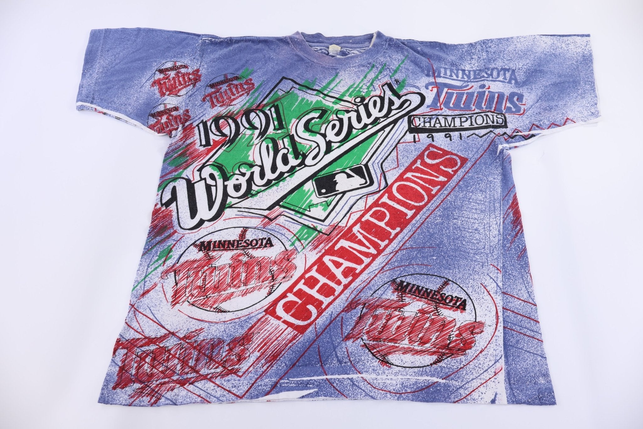 90's Minnesota Twins World Series Champs T-shirt - Shirts & Tops - Thrifted Threads