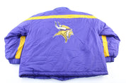 90's Minnesota Vikings Embroidered Logo Athletic Zip Up Jacket - Jacket - Thrifted Threads
