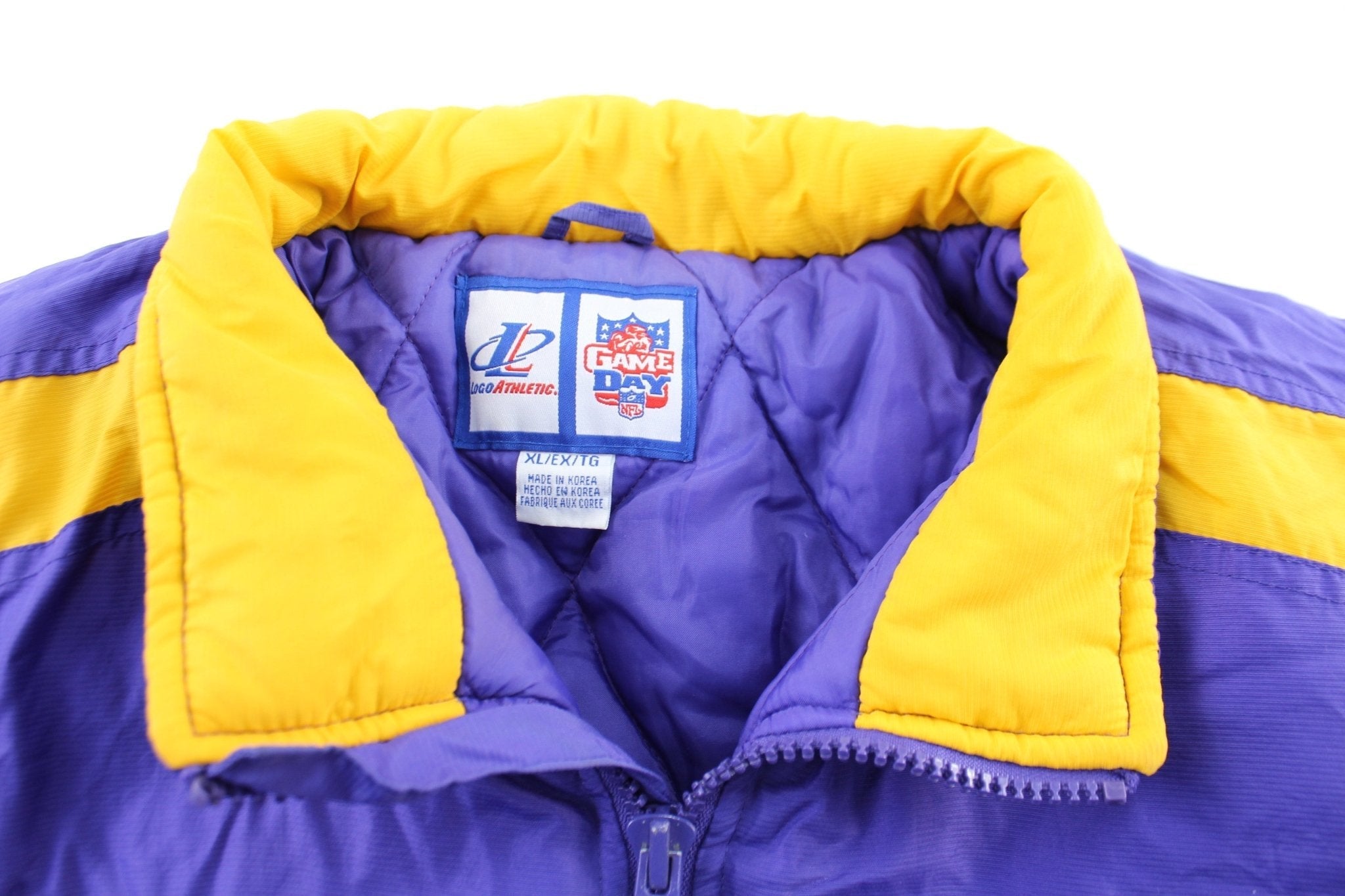 90's Minnesota Vikings Embroidered Logo Athletic Zip Up Jacket - Jacket - Thrifted Threads