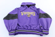 90's Minnesota Vikings Football Embroidered Logo Athletic Pullover Hoodie - ThriftedThreads.com