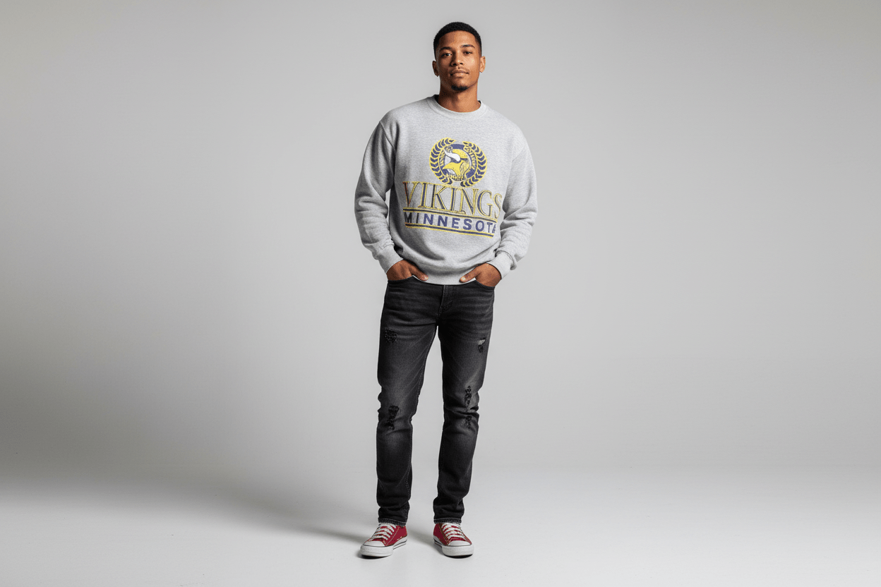 90's Minnesota Vikings Football Sweatshirt - ThriftedThreads.com