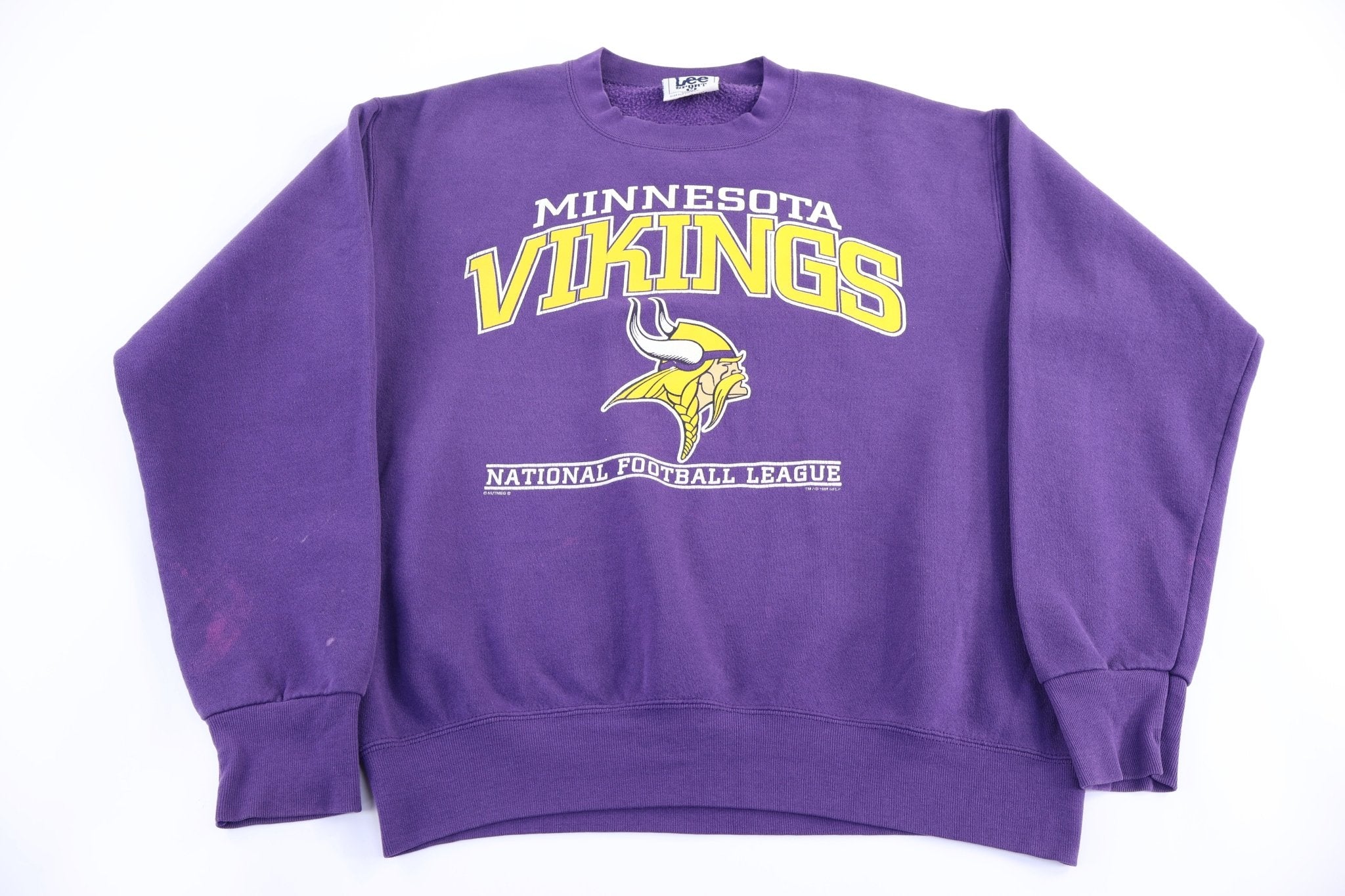 90's Minnesota Vikings Football Sweatshirt - Sweatshirt - Thrifted Threads