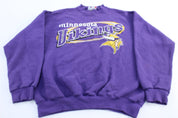 90's Minnesota Vikings Logo Athletic Sweatshirt - ThriftedThreads.com