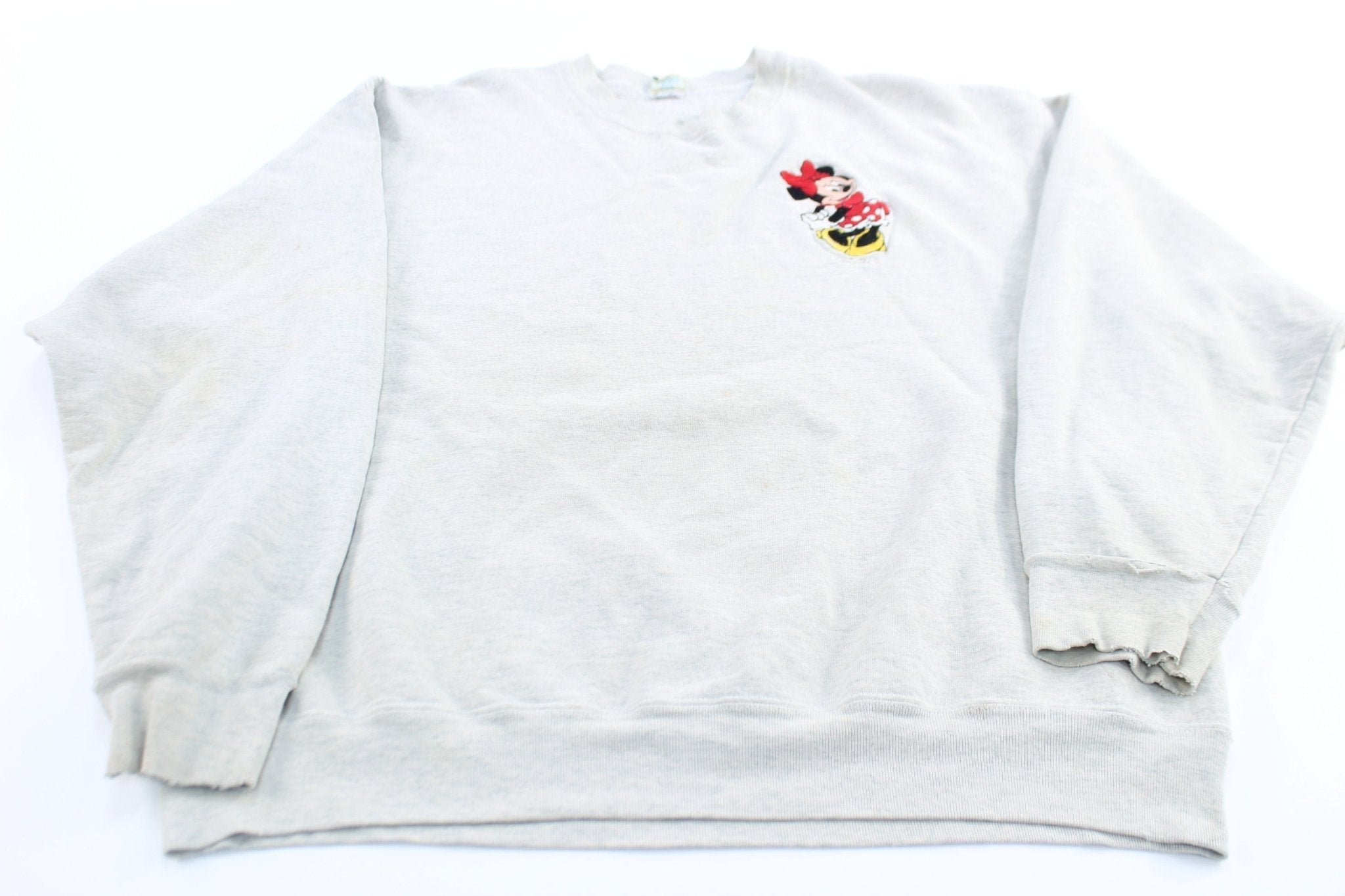 90's Minnie Mouse Embroidered Sweatshirt - Sweatshirt - Thrifted Threads