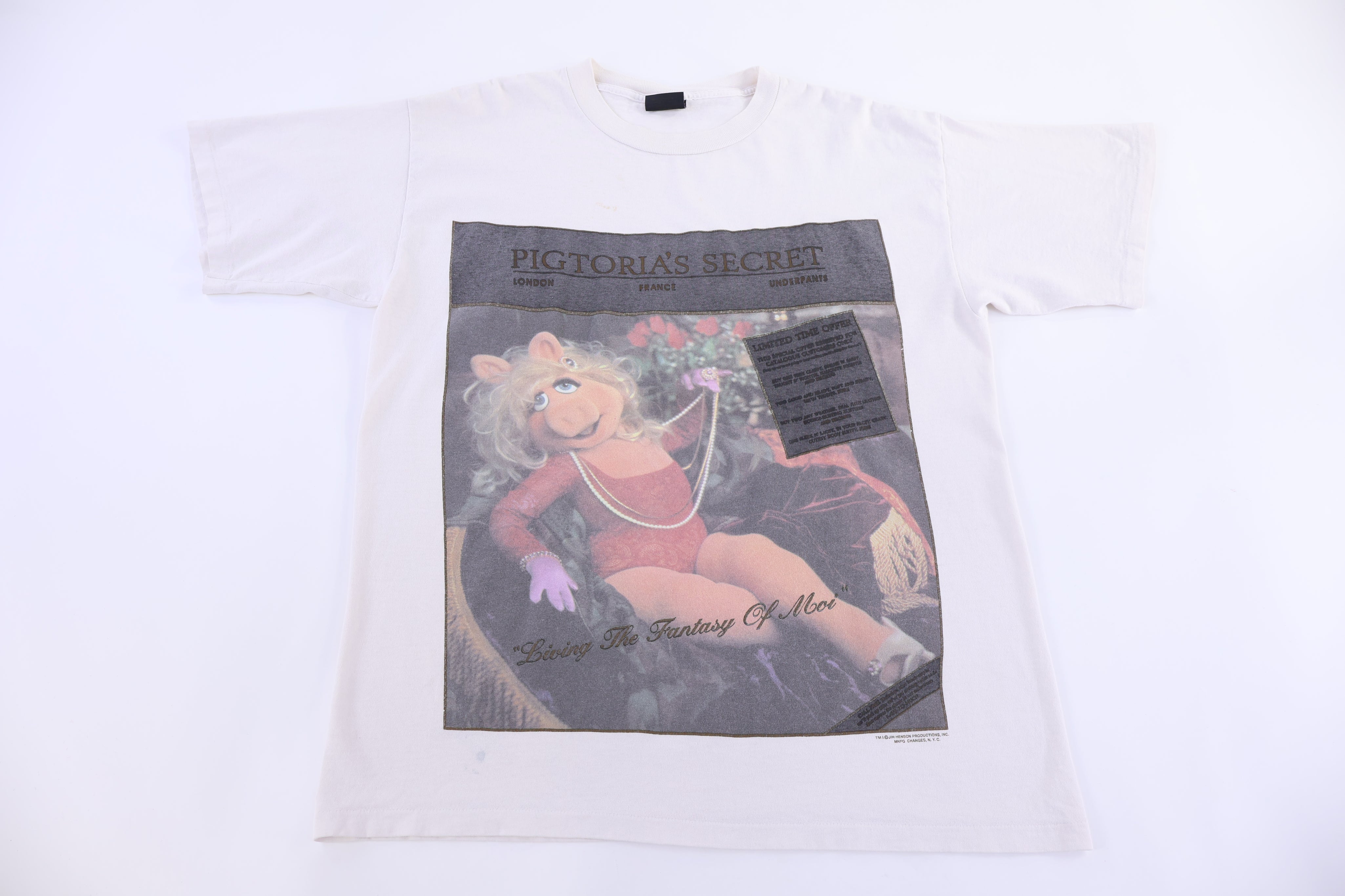 90's Miss Piggy Pigtoria's Secret T-shirt - Shirts & Tops - Thrifted Threads