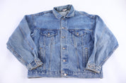 90's M&M's Medium Wash Denim Jackets - Jacket - Thrifted Threads