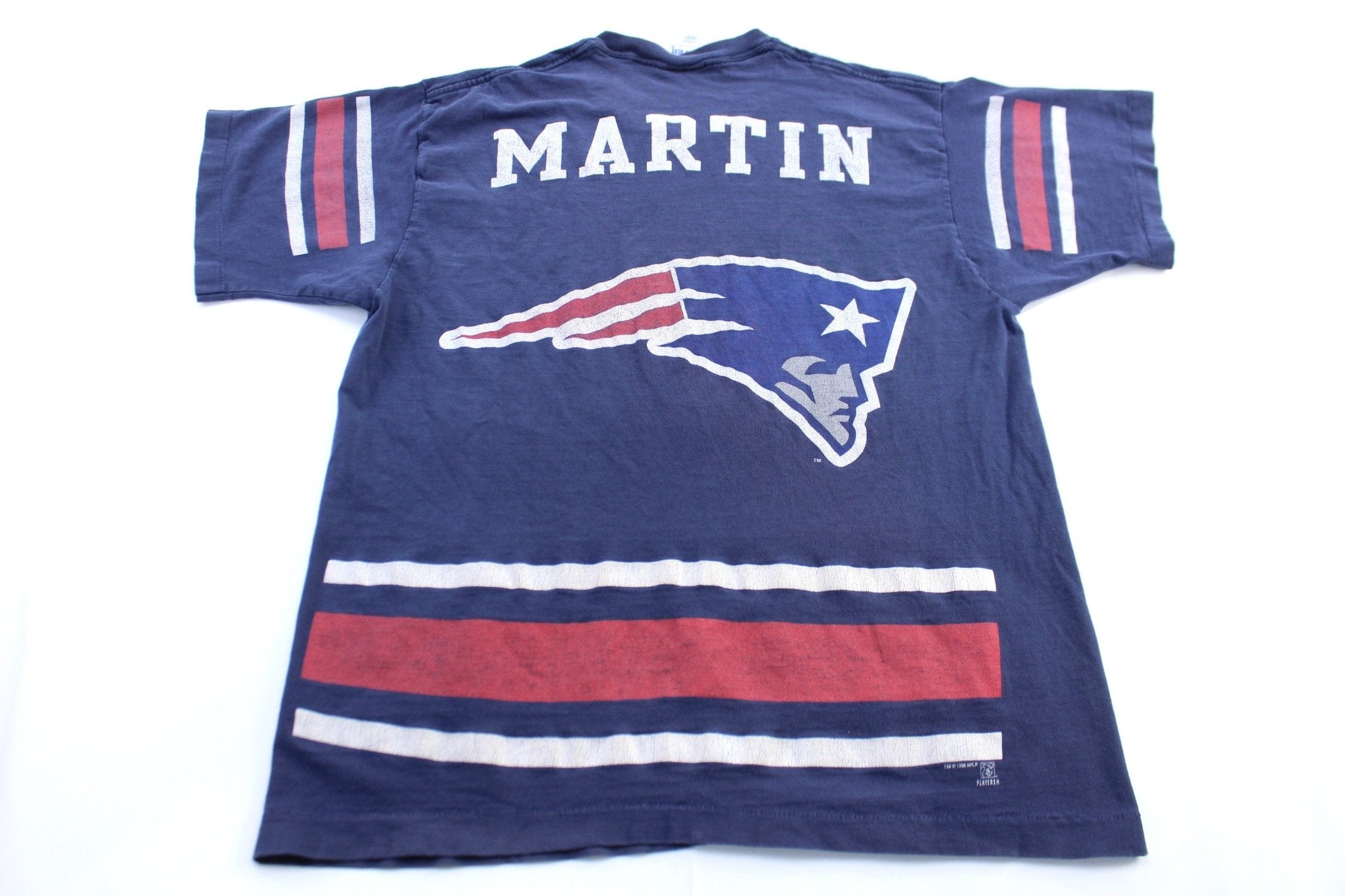 90's New England Patriots Curtis Martin Pro Player T-Shirt - ThriftedThreads.com