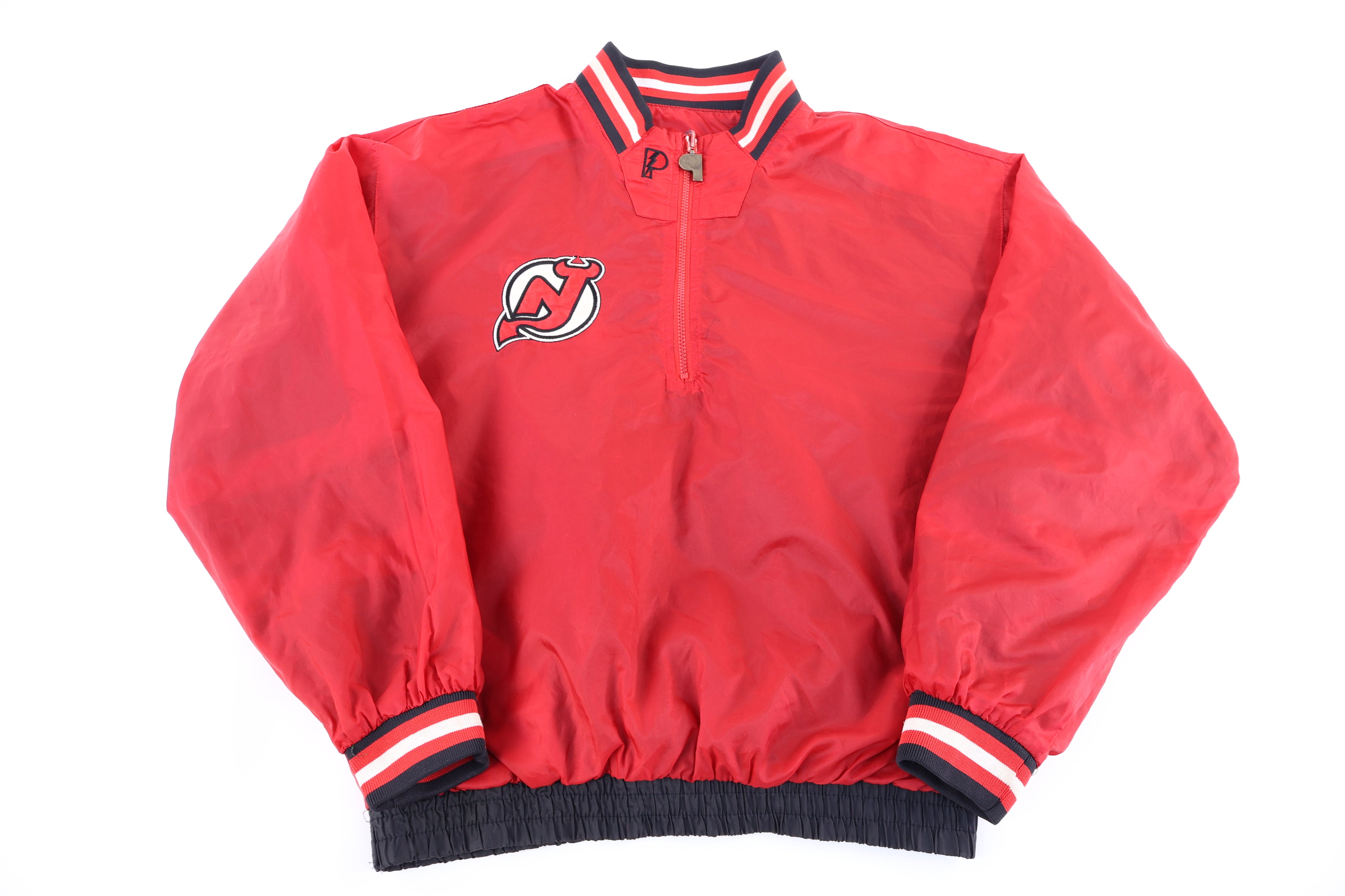 90's New Jersey Devils Hockey Reversible Pullover Windbreaker - Jacket - Thrifted Threads