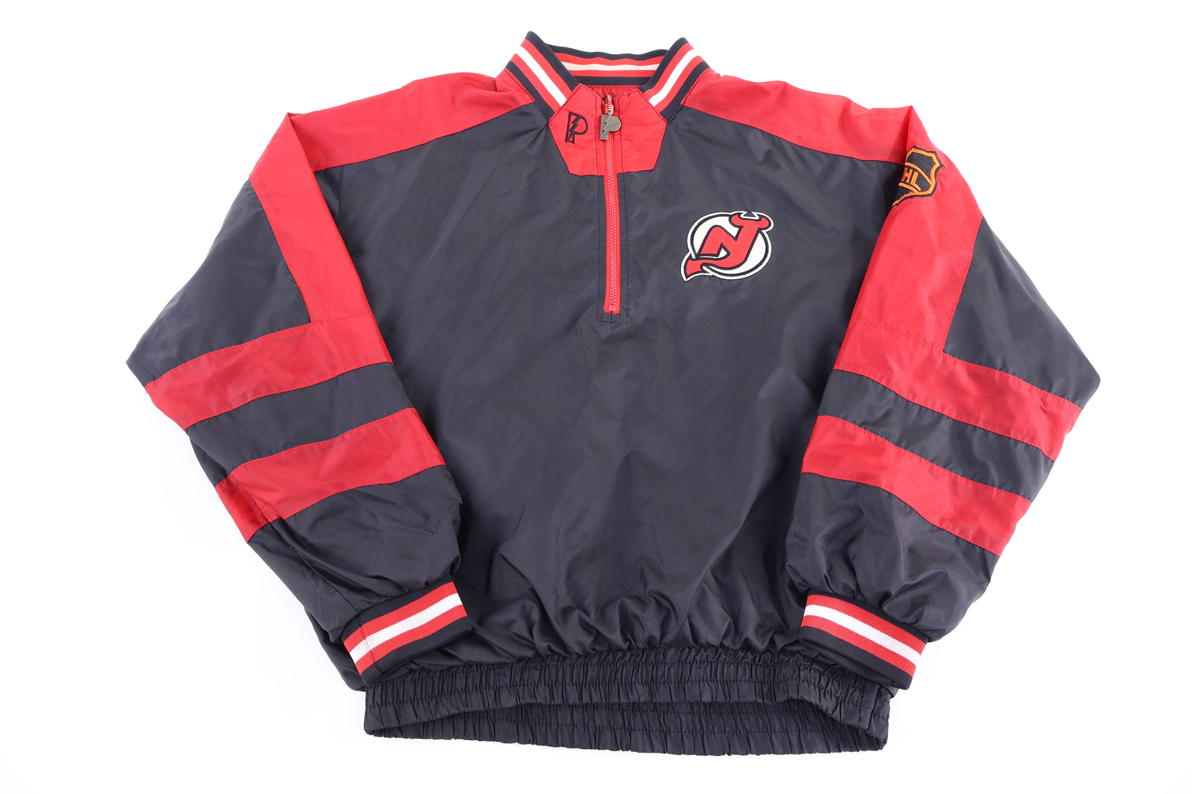 90's New Jersey Devils Hockey Reversible Pullover Windbreaker - Jacket - Thrifted Threads