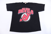 90's New Jersey Devils Hockey T-shirt - Shirts & Tops - Thrifted Threads