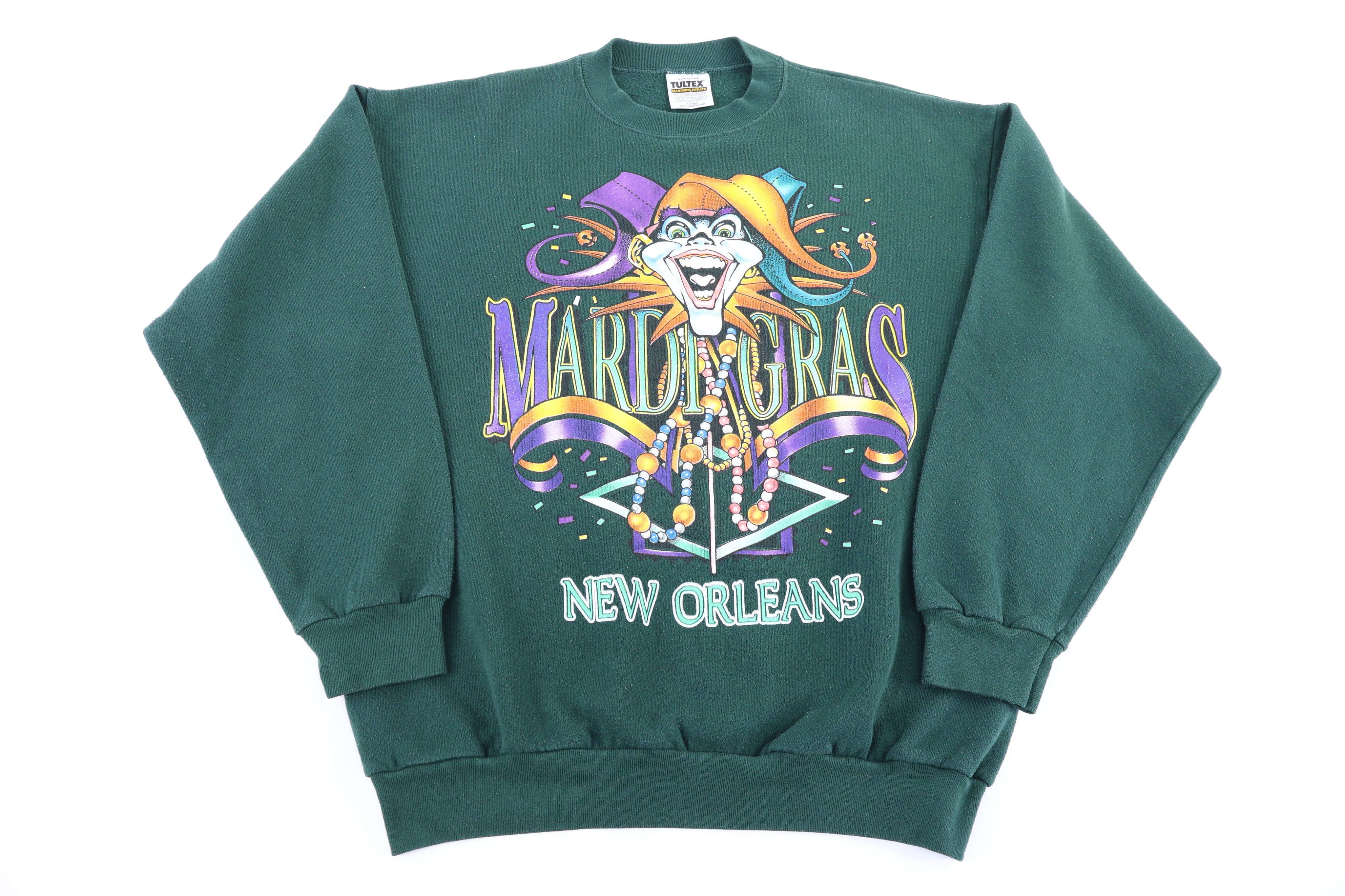 90's New Orleans Mardi Grass Sweatshirt - Sweatshirt - Thrifted Threads
