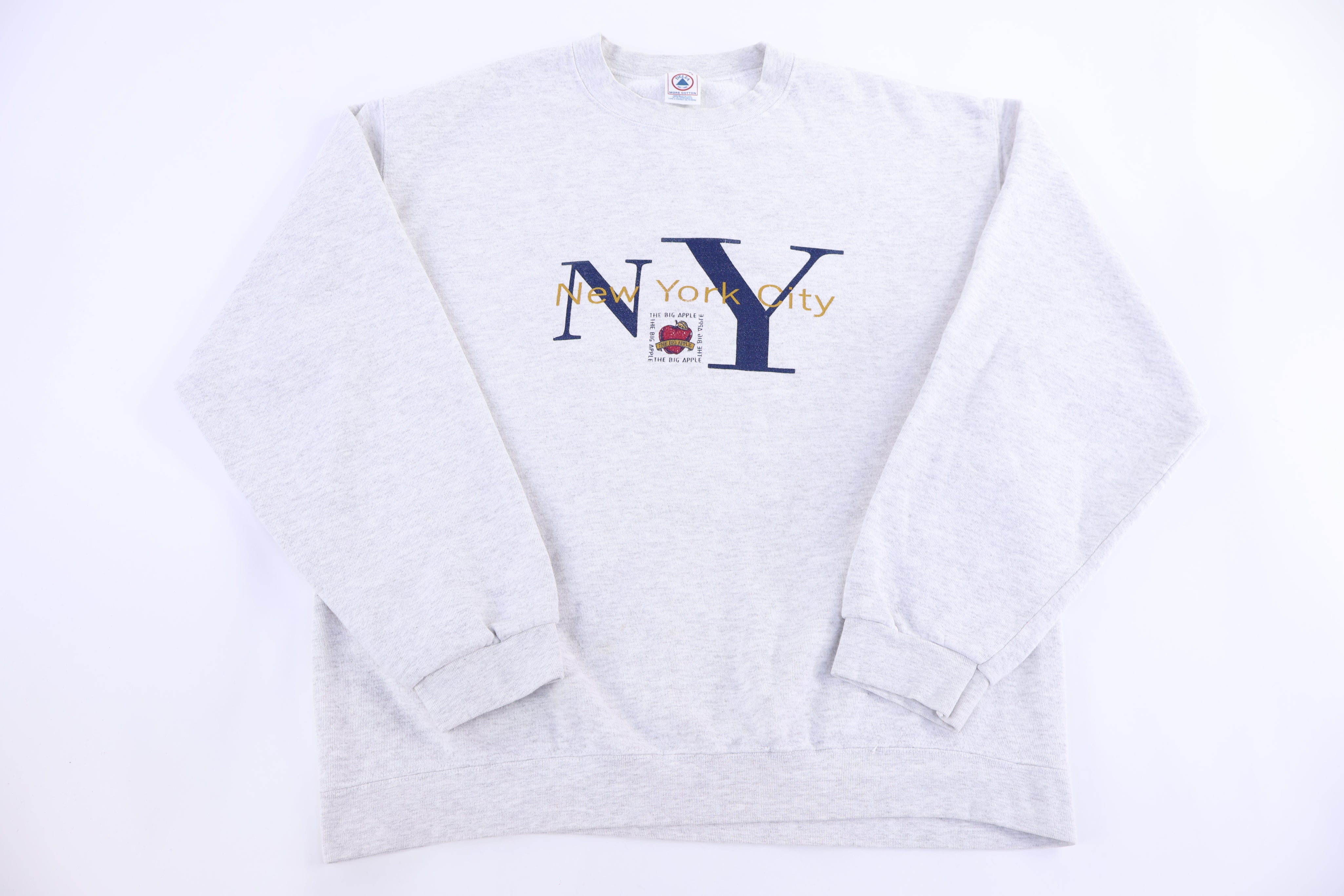 90's New York City Grey Sweatshirt - Sweatshirt - Thrifted Threads