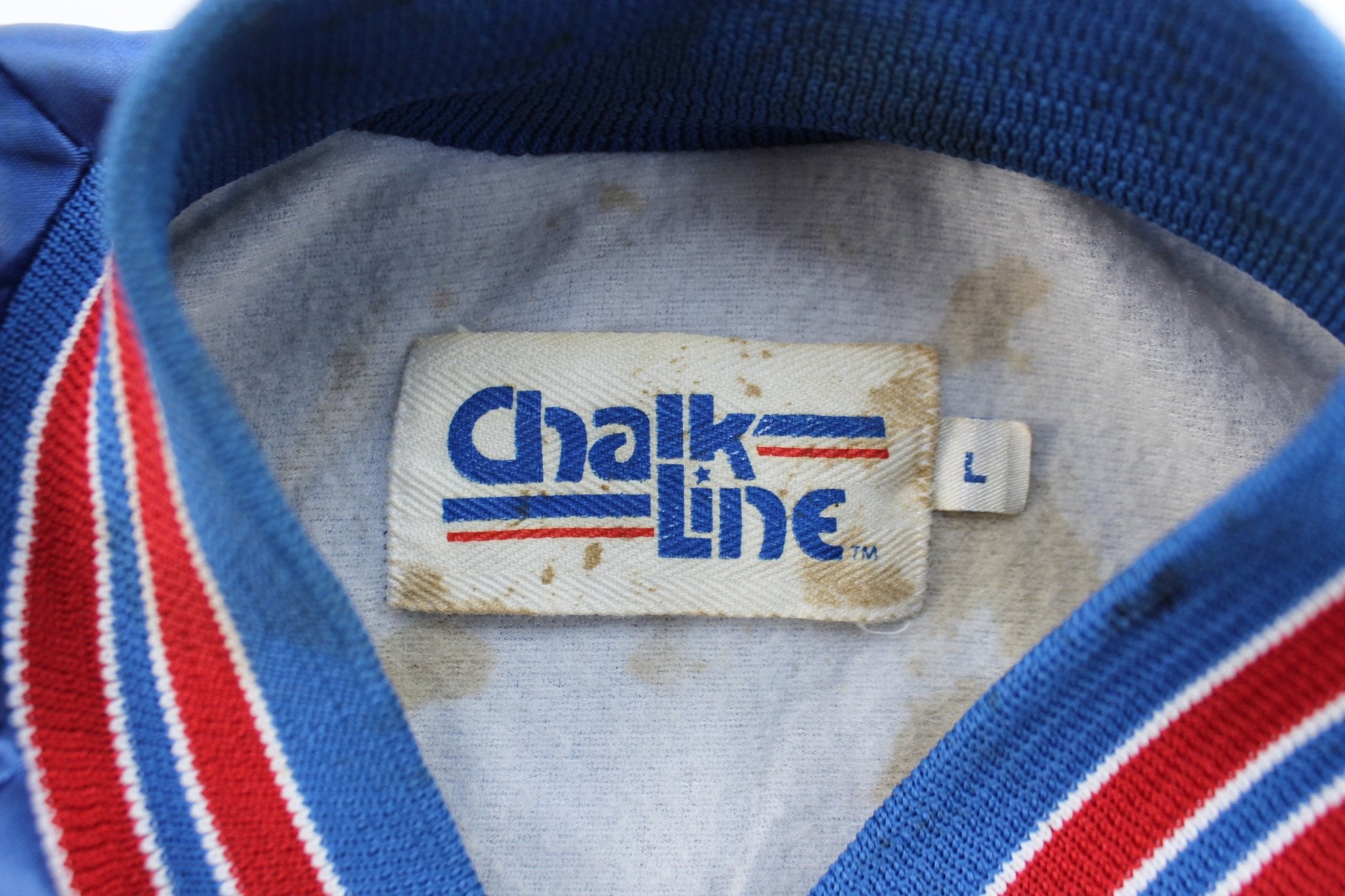 90's New York Giants Chalk Line Jacket - ThriftedThreads.com