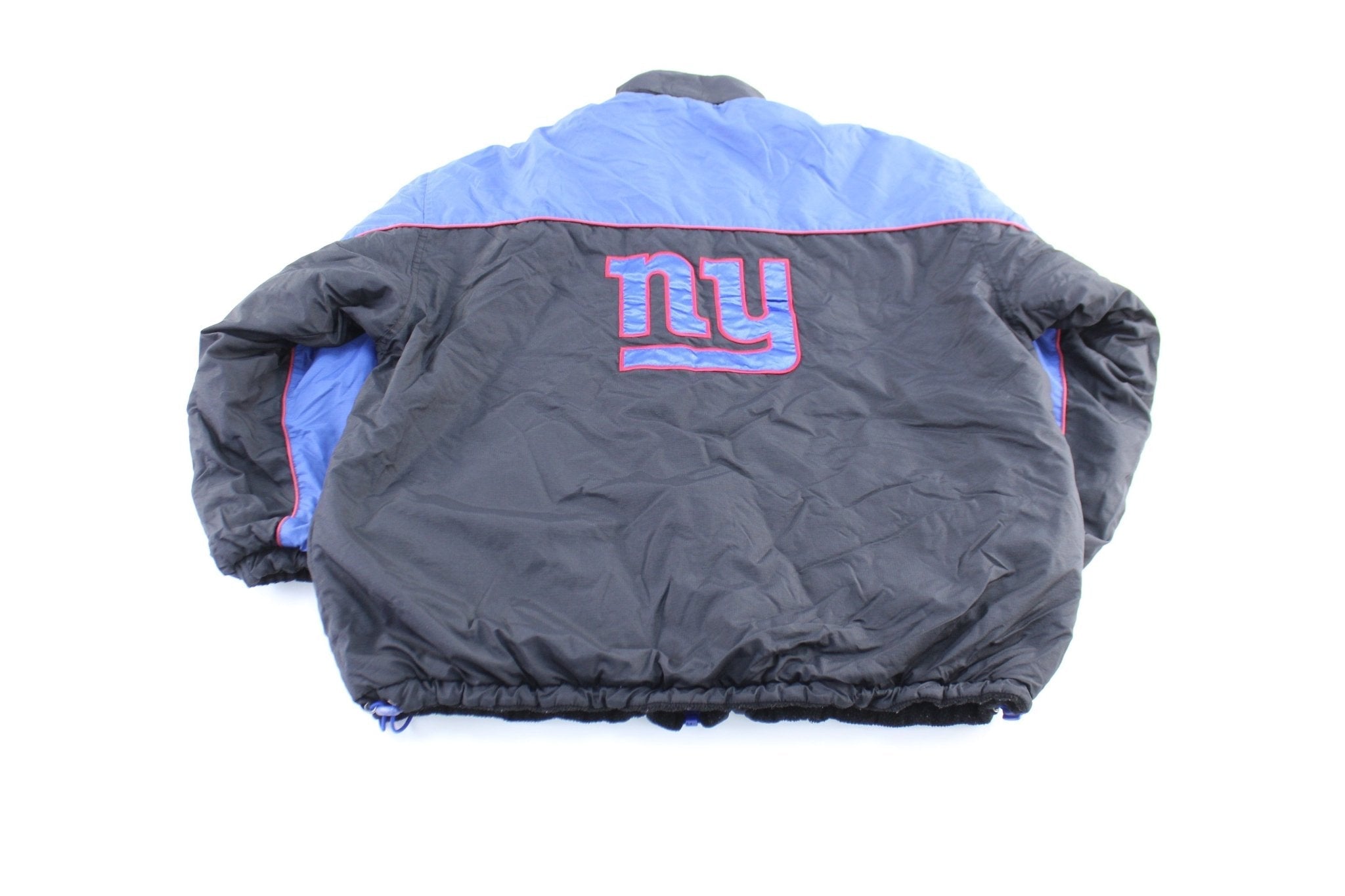 90's New York Giants Embroidered Reversible Zip Up Jacket - Jacket - Thrifted Threads