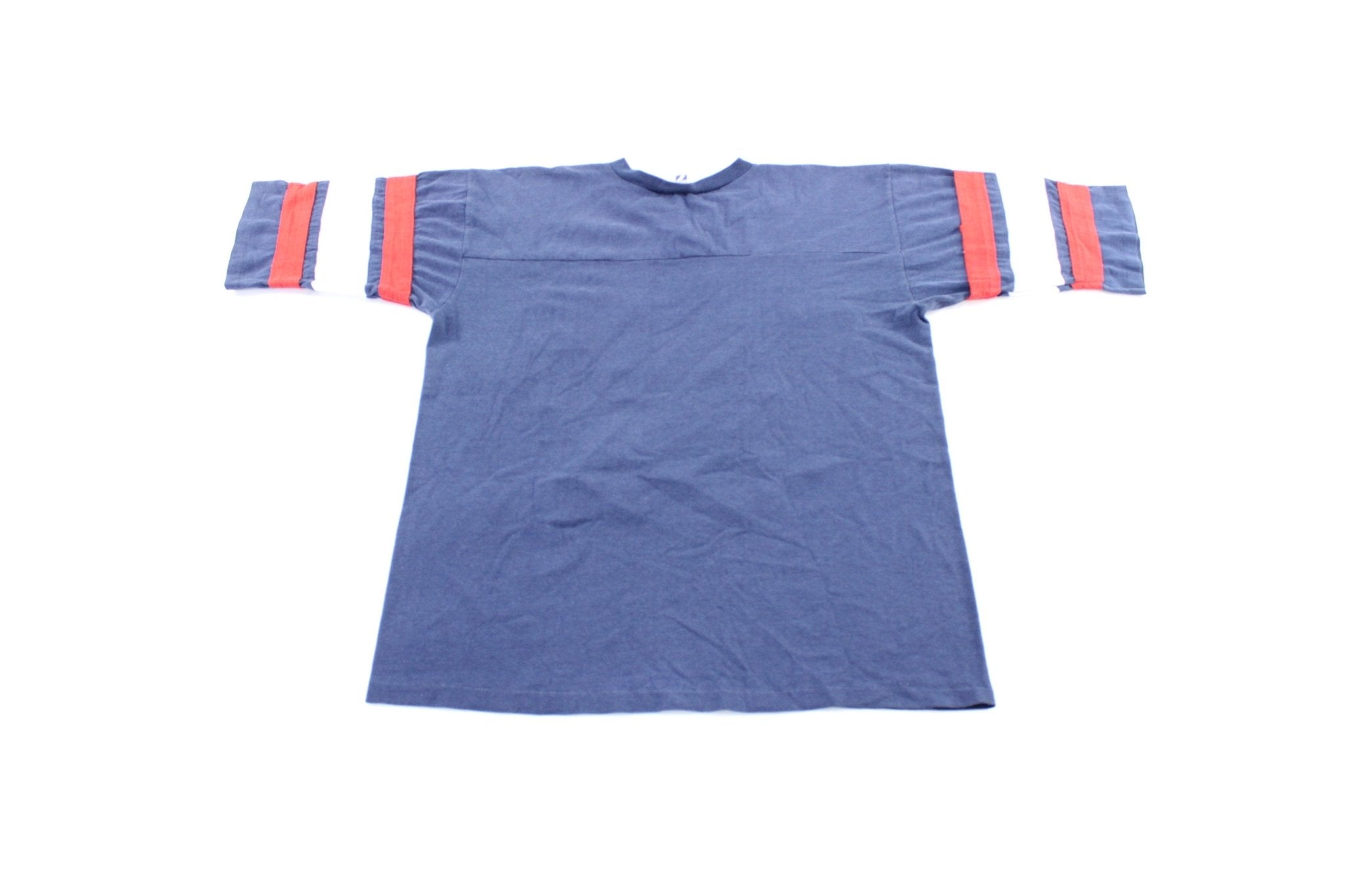 90's New York Giants Striped T-Shirt - ThriftedThreads.com