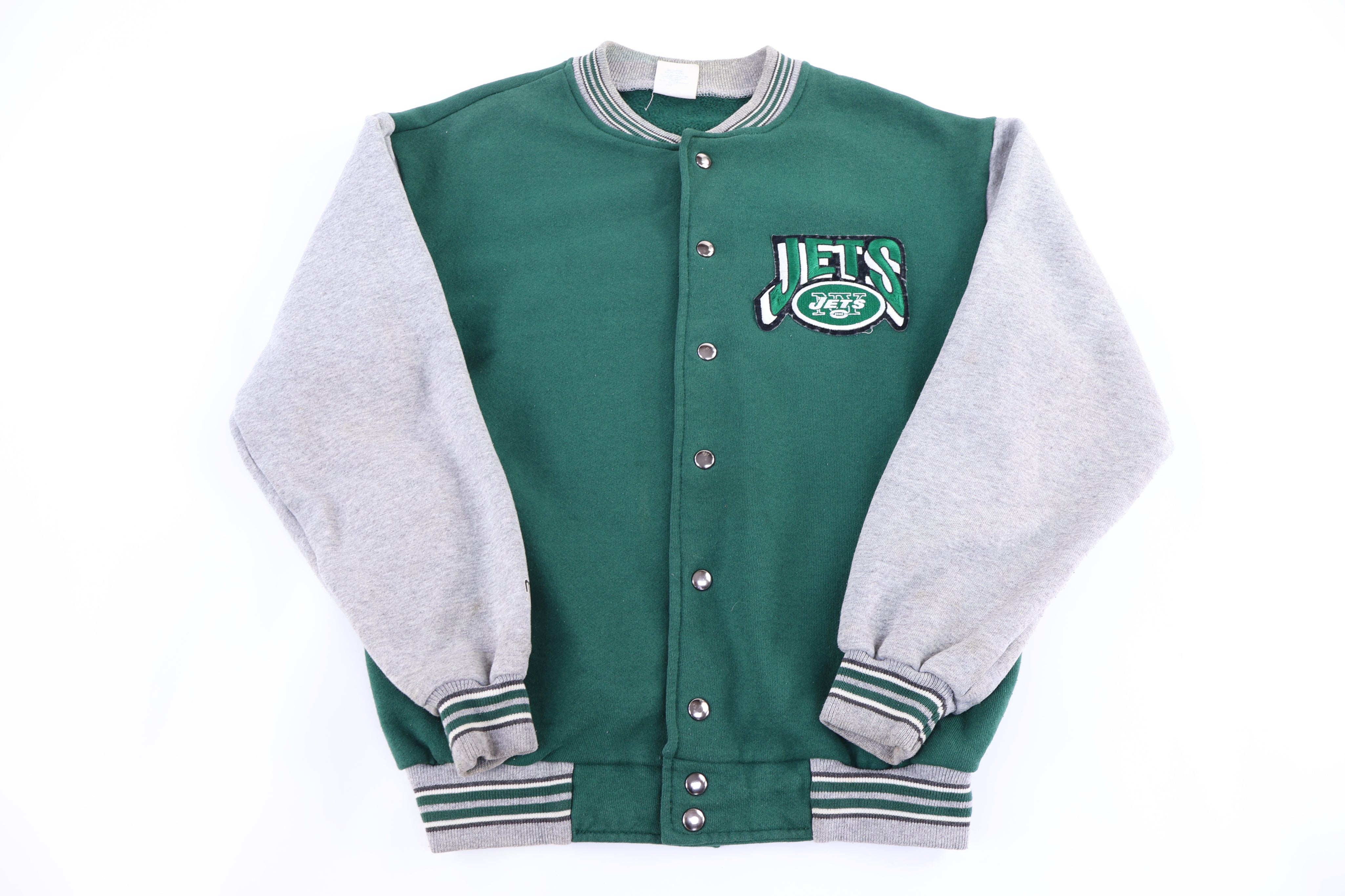 90's New York Jets Bomber Jacket - Jacket - Thrifted Threads