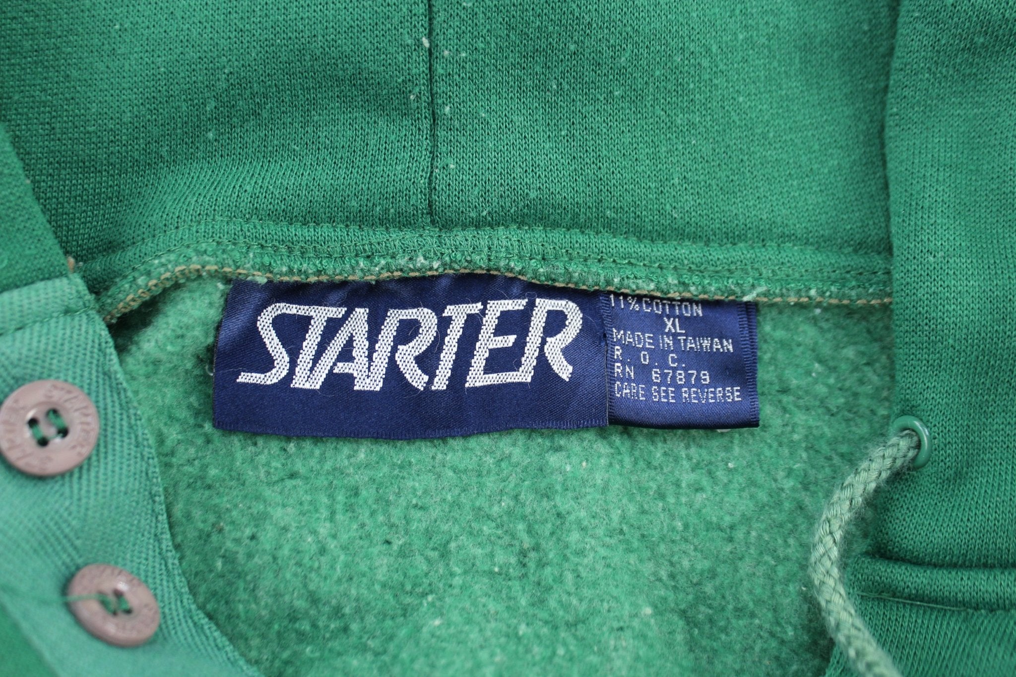 90's New York Jets Football Embroidered Starter Pullover Hoodie - ThriftedThreads.com