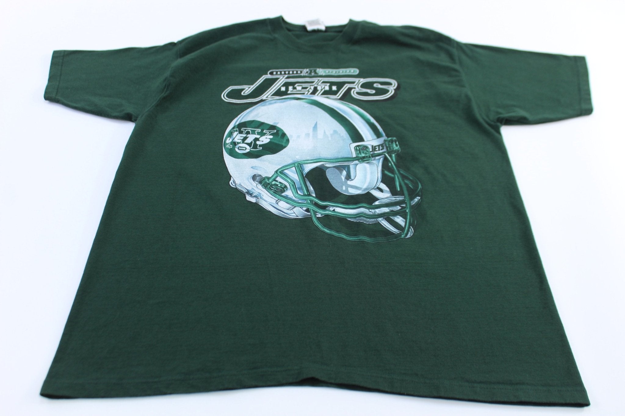 90's New York Jets Football Pro Player Graphic T-Shirt - ThriftedThreads.com