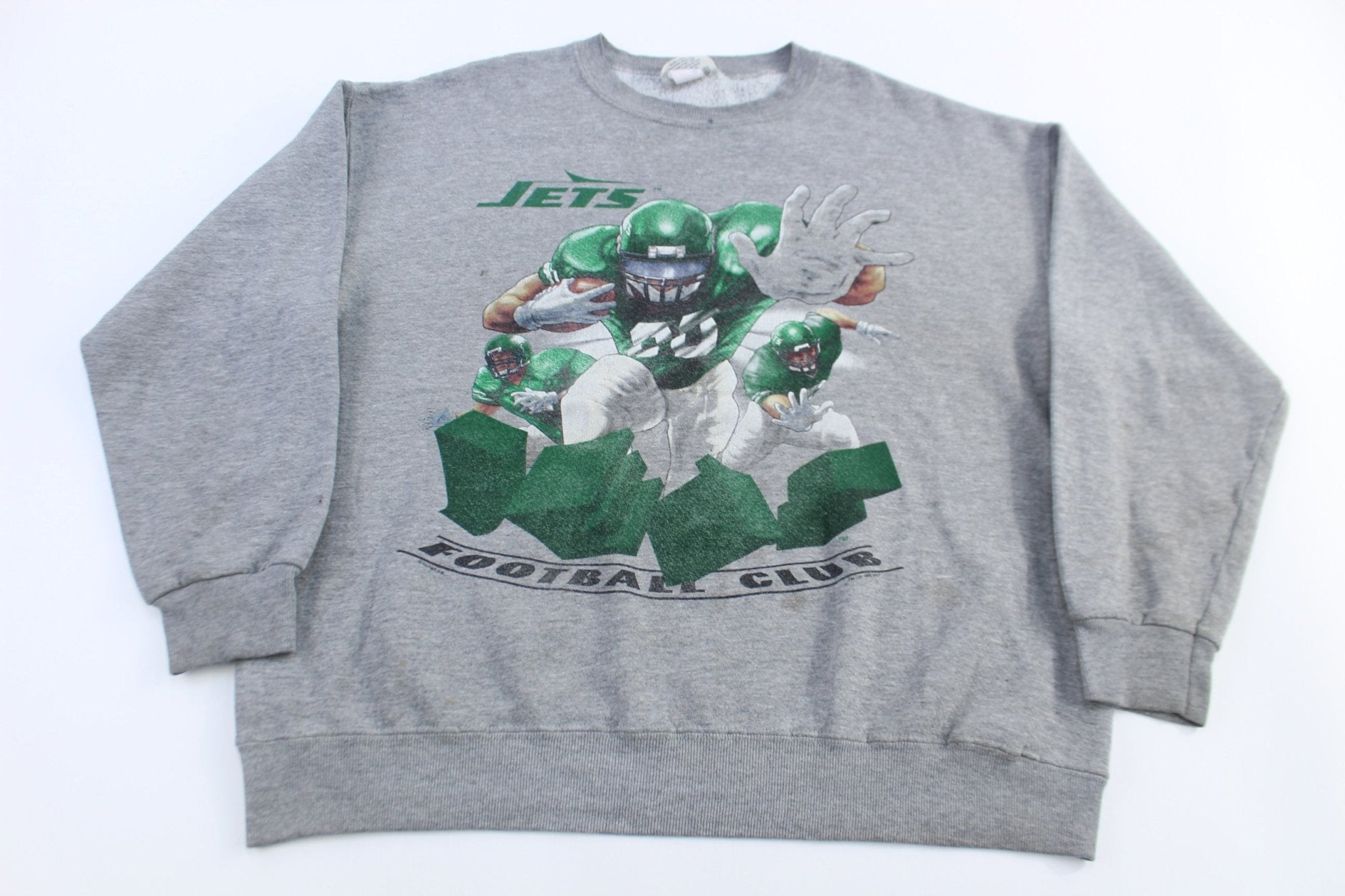 90's New York Jets Football Sweatshirt - Sweatshirt - Thrifted Threads