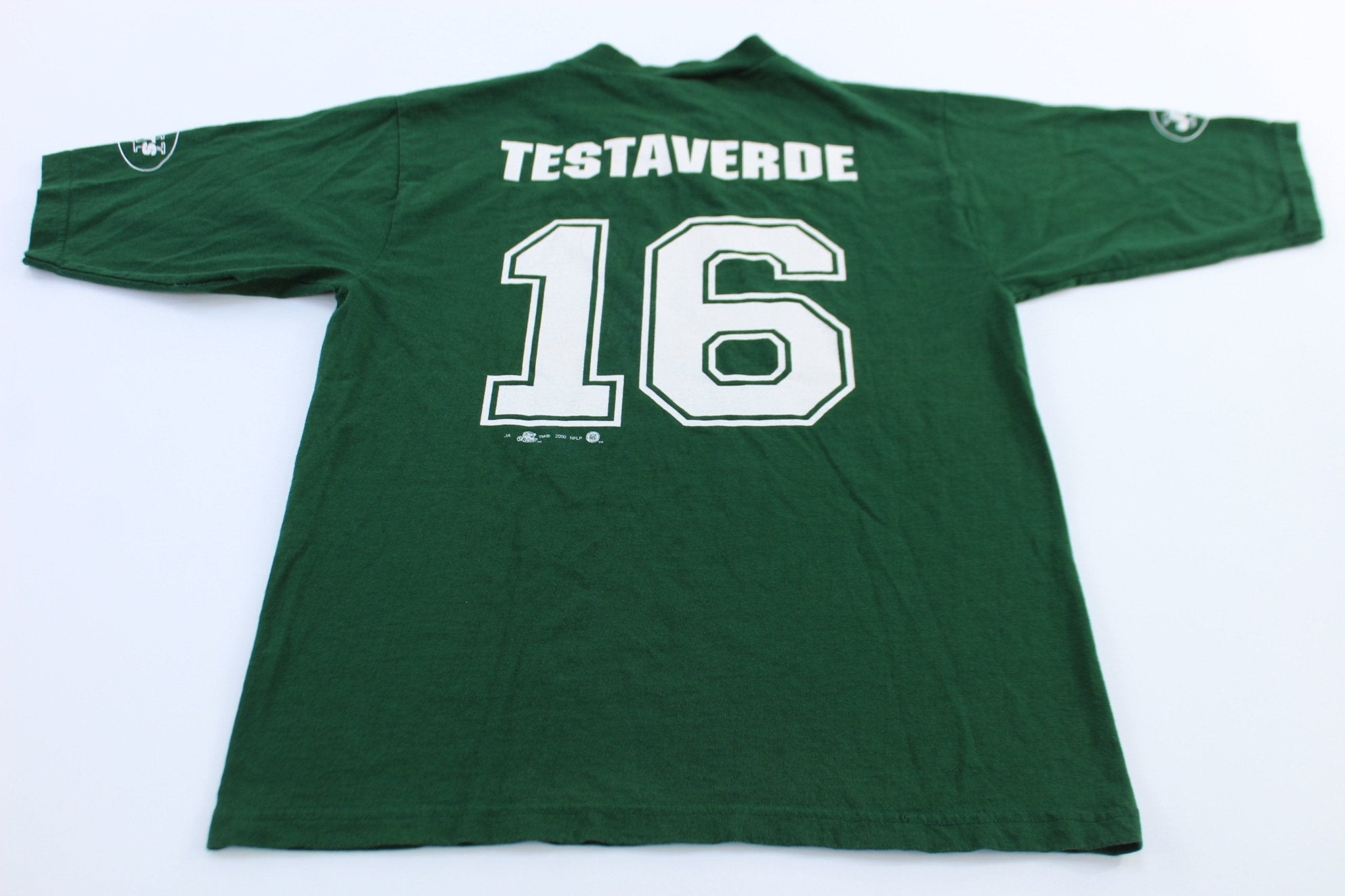 90's New York Jets Vinny Testaverde Jersey T-Shirt - ThriftedThreads.com