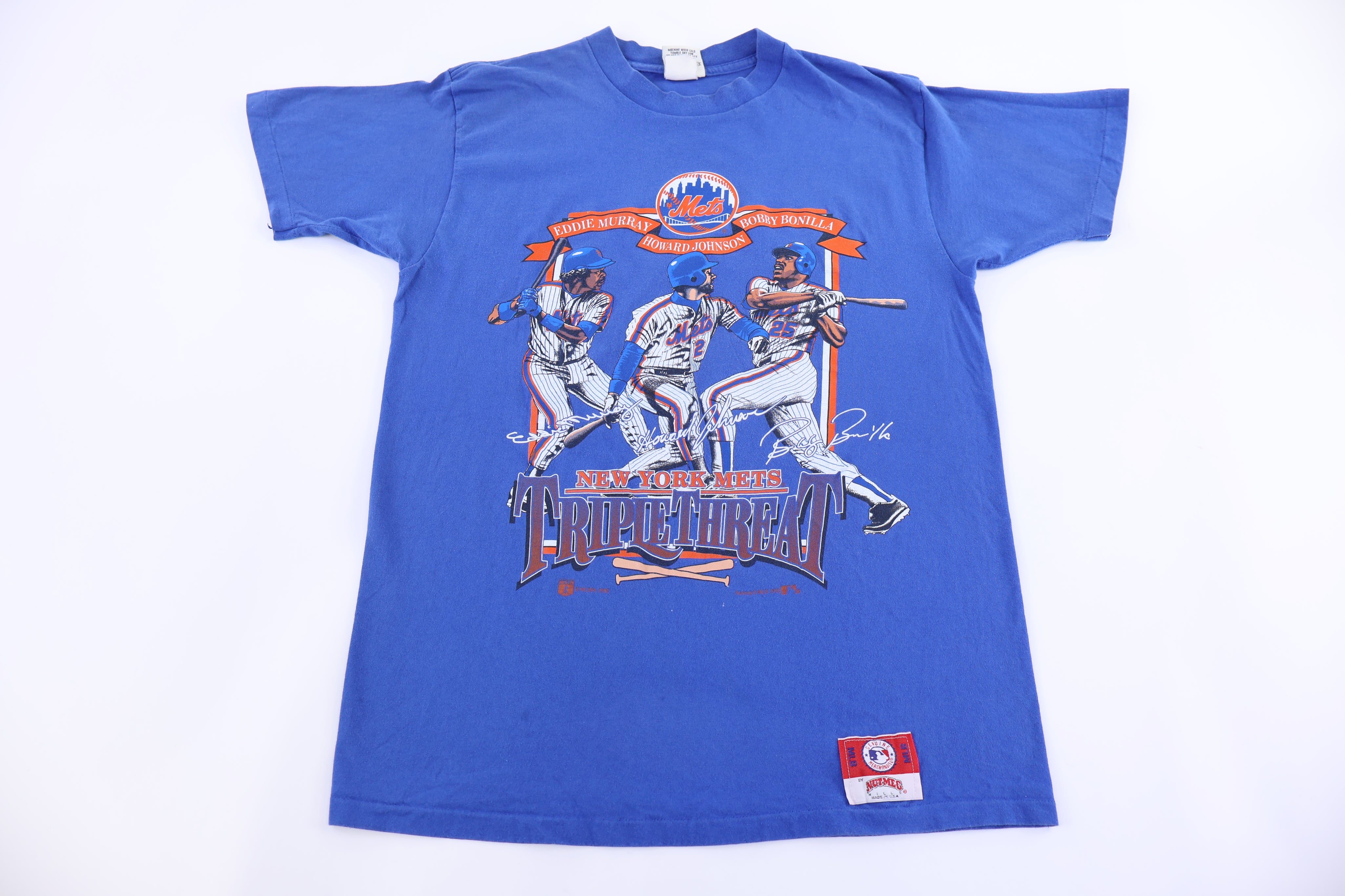 90's New York Mets Triple Threat T-shirt - Shirts & Tops - Thrifted Threads