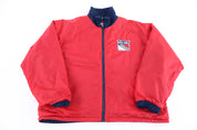 90's New York Rangers Hockey Full Zip Reversible Jacket - Jacket - Thrifted Threads