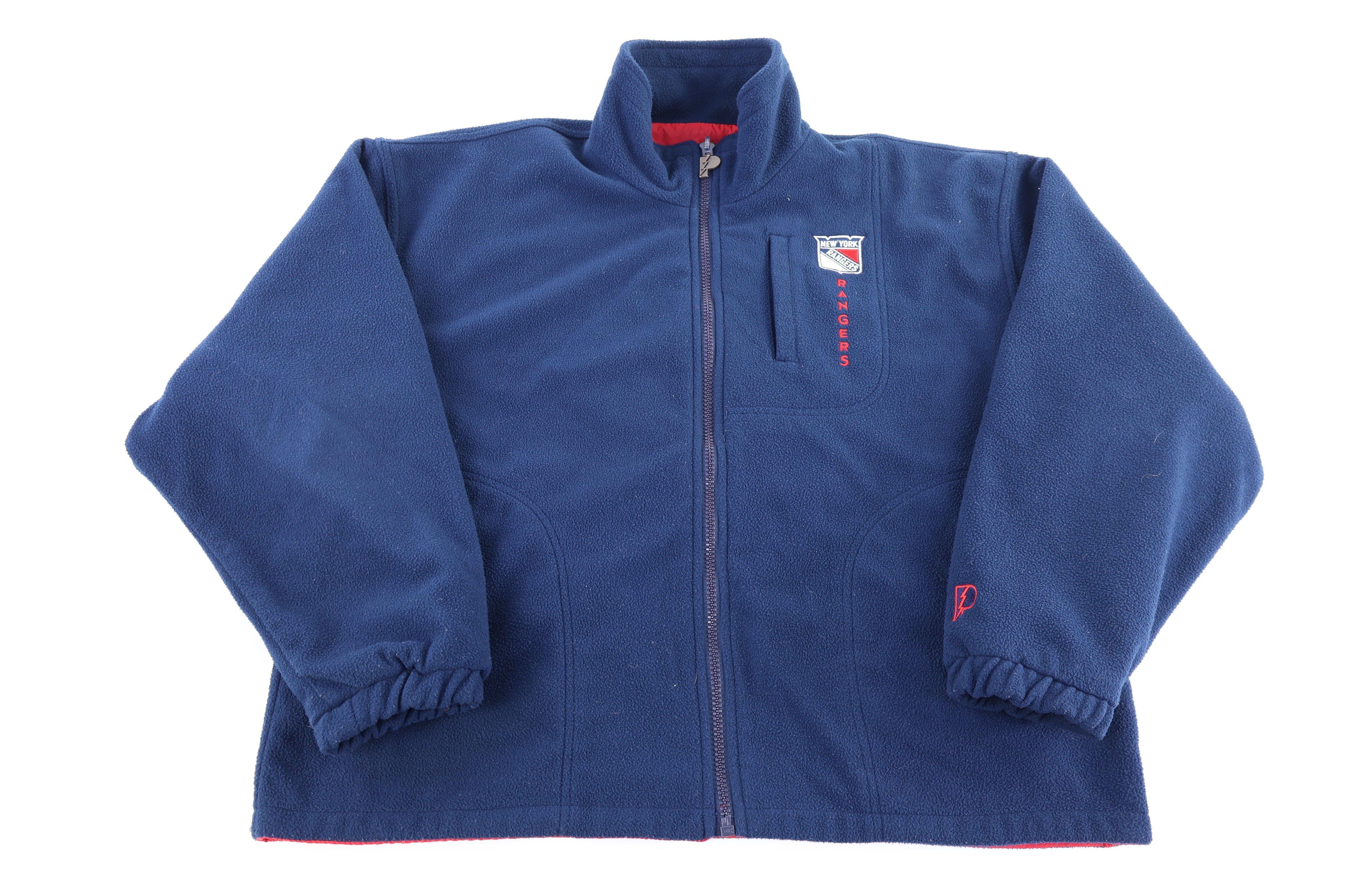 90's New York Rangers Hockey Full Zip Reversible Jacket - Jacket - Thrifted Threads