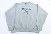 90's New York Yankees Baseball Embroidered Sweatshirt - Sweatshirt - Thrifted Threads
