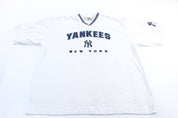 90's New York Yankees Embroidered Lee Sport T-Shirt - ThriftedThreads.com