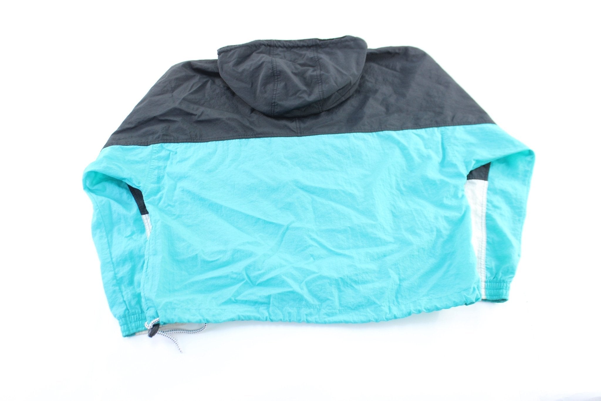 90's Nike Cross Training White, Black, & Turquoise Windbreaker Jacket - Jacket - Thrifted Threads