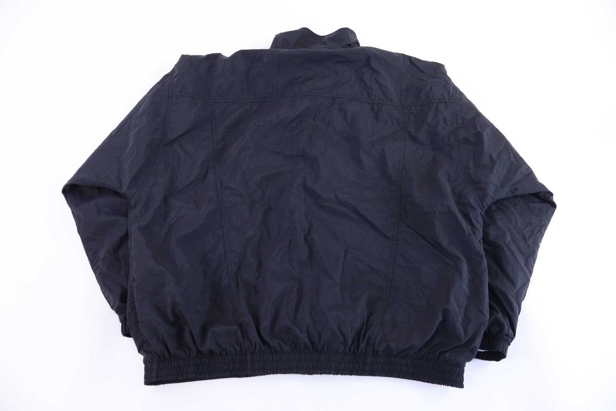 90's Nike Embroidered Logo Black Full Zip Jacket - Jacket - Thrifted Threads