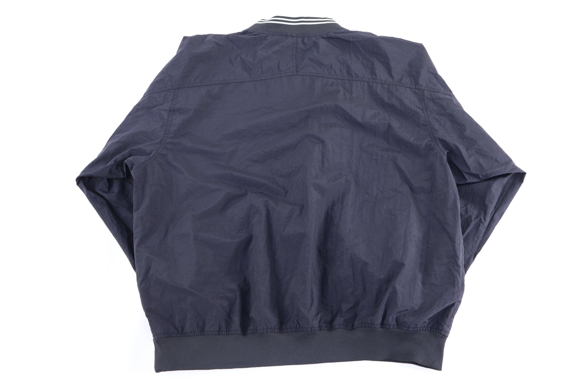 90's Nike Embroidered Logo Black Pullover Windbreaker - Jacket - Thrifted Threads