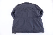 90's Nike Embroidered Logo Black Zip Up Jacket - Jacket - Thrifted Threads