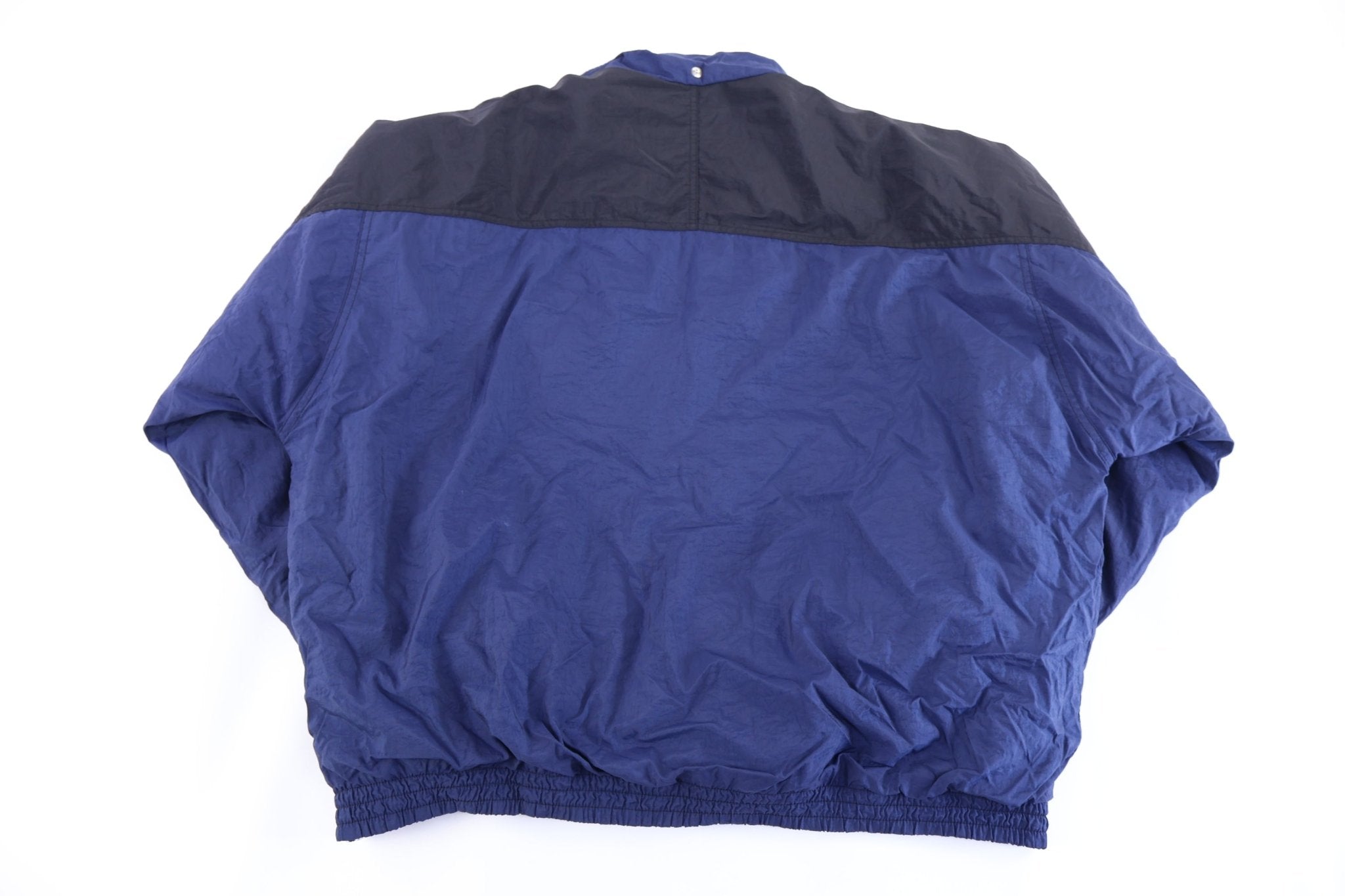 90's Nike Embroidered Logo Blue & Black Half Zip Jacket - Jacket - Thrifted Threads