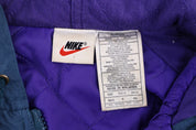 90's Nike Embroidered Logo Blue Full Zip Jacket - Jacket - Thrifted Threads