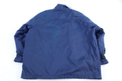 90's Nike Embroidered Logo Blue Full Zip Parka Jacket - Jacket - Thrifted Threads