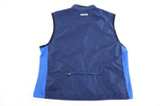 90's Nike Embroidered Logo blue full Zip Vest - Vest - Thrifted Threads