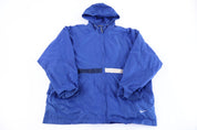 90's Nike Embroidered Logo Blue & White Full Zip Jacket - Jacket - Thrifted Threads