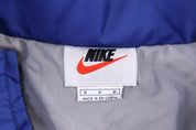 90's Nike Embroidered Logo Blue & White Full Zip Jacket - Jacket - Thrifted Threads