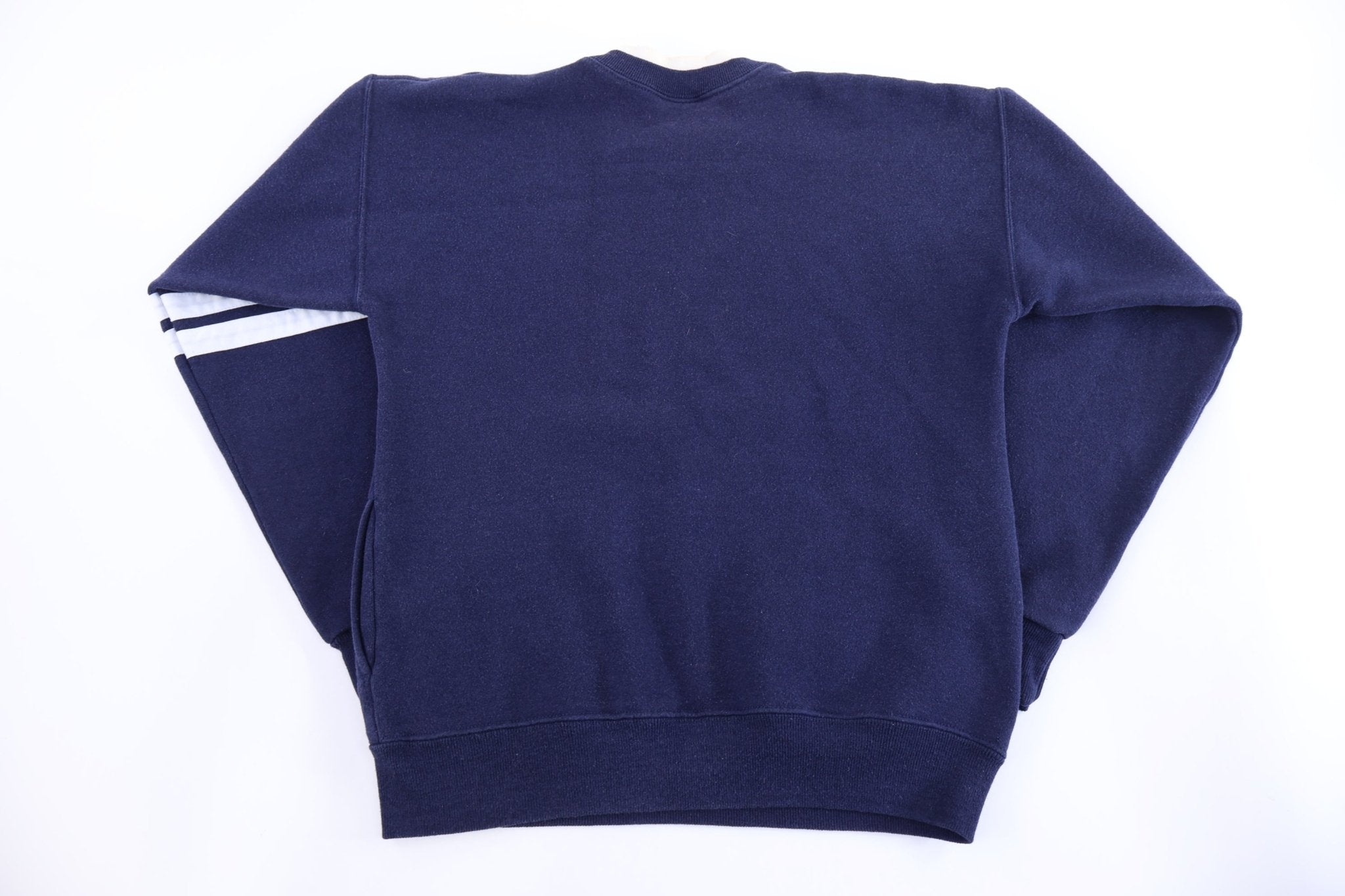 90's Nike Embroidered Logo Blue & White Sweatshirt - Sweatshirt - Thrifted Threads