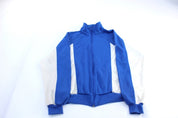 90's Nike Embroidered Logo Blue & White Track Jacket - Jacket - Thrifted Threads
