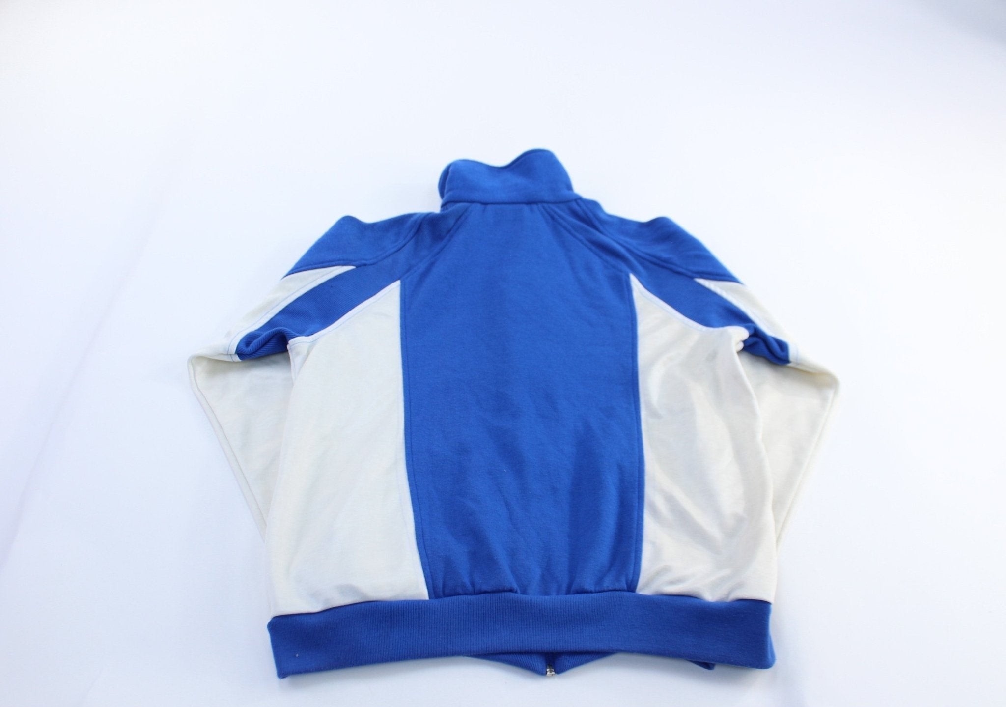 90's Nike Embroidered Logo Blue & White Track Jacket - Jacket - Thrifted Threads