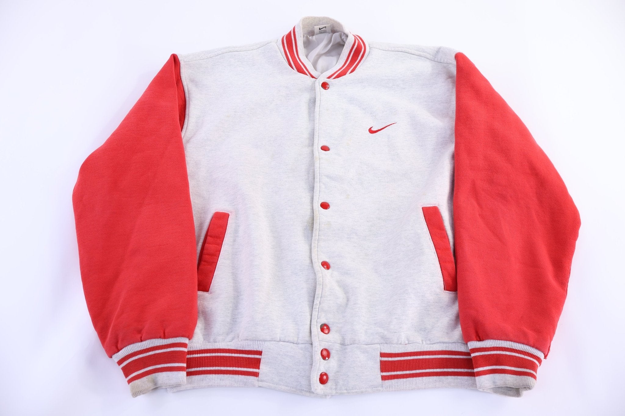90's Nike Embroidered Logo Bomber Jacket - Jacket - Thrifted Threads
