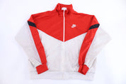 90's Nike Embroidered Logo Full Zip Track Jacket - jacket - Thrifted Threads