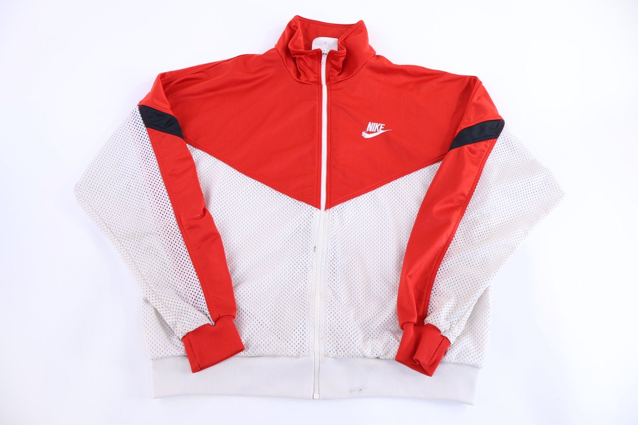 90's Nike Embroidered Logo Full Zip Track Jacket - jacket - Thrifted Threads