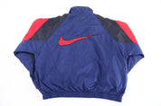 90's Nike Embroidered Logo Full Zip Windbreaker - jacket - Thrifted Threads
